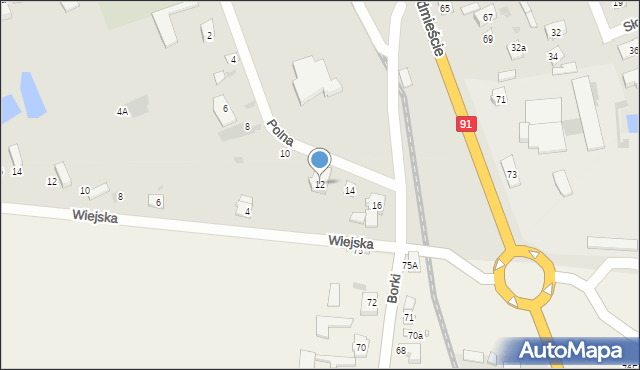 Łęczyca, Polna, 12, mapa Łęczyca