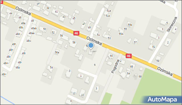 Lędziny, Pogodna, 4, mapa Lędziny