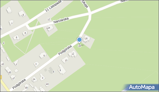 Legionowo, Podgórska, 14, mapa Legionowo