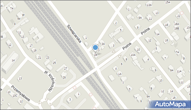 Legionowo, Polna, 1A, mapa Legionowo