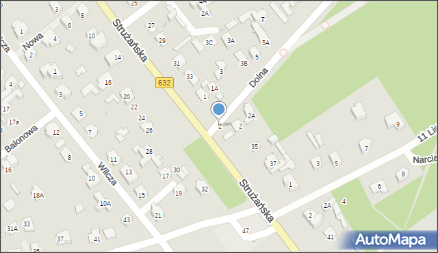 Legionowo, Polna, 2, mapa Legionowo