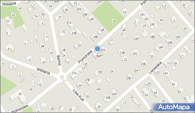 Legionowo, Pomorska, 25A, mapa Legionowo