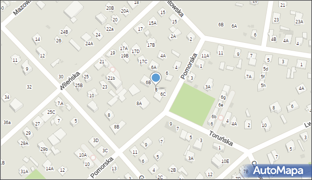 Legionowo, Pomorska, 8, mapa Legionowo