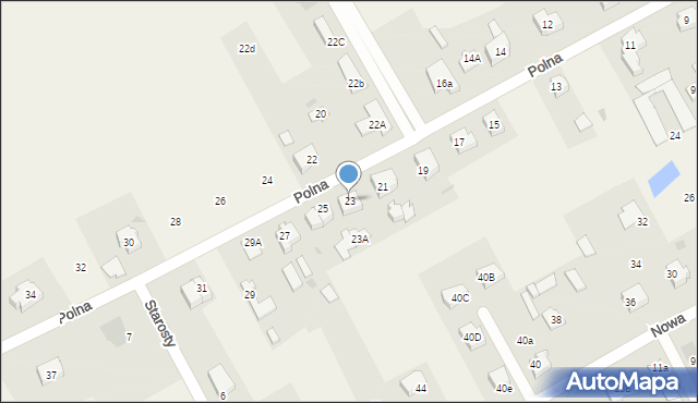 Łęgowo, Polna, 23, mapa Łęgowo