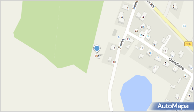 Lelice, Polna, 10a, mapa Lelice
