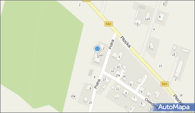 Lelice, Polna, 4, mapa Lelice