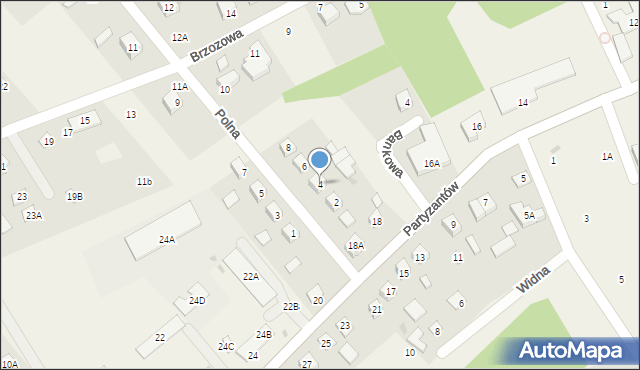 Leoncin, Polna, 4, mapa Leoncin