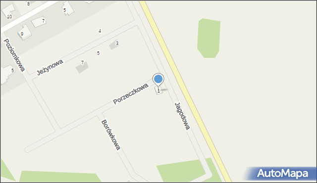 Leśna Polana, Porzeczkowa, 1, mapa Leśna Polana
