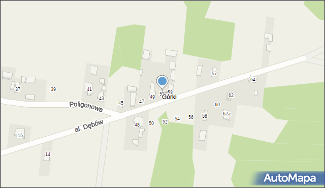 Leśniakowizna, Poligonowa, 51, mapa Leśniakowizna