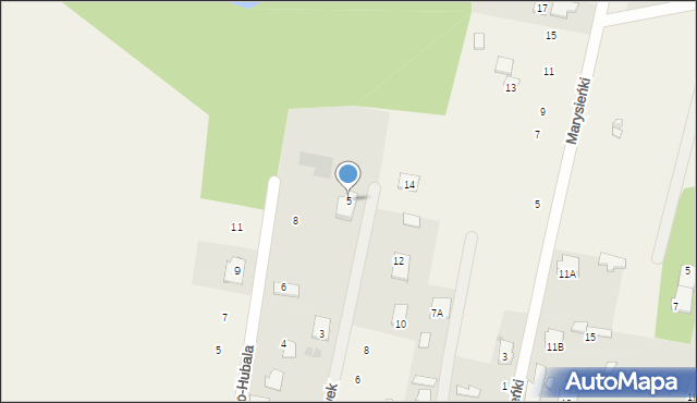 Leszno, Podzaborówek, 5, mapa Leszno