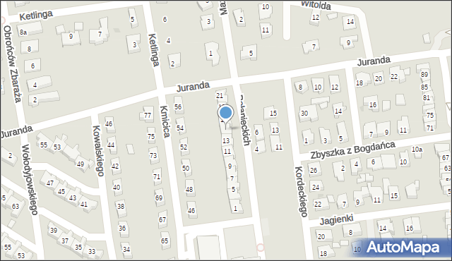 Leszno, Połanieckich, 15, mapa Leszno