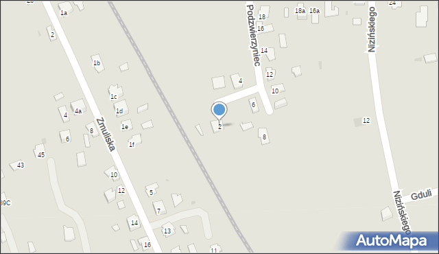 Leżajsk, Podzwierzyniec, 2, mapa Leżajsk