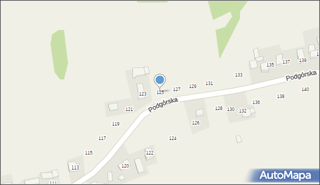 Lgota, Podgórska, 125, mapa Lgota