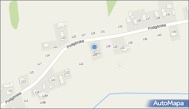 Lgota, Podgórska, 126, mapa Lgota