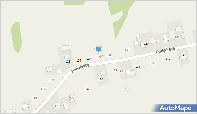 Lgota, Podgórska, 129, mapa Lgota