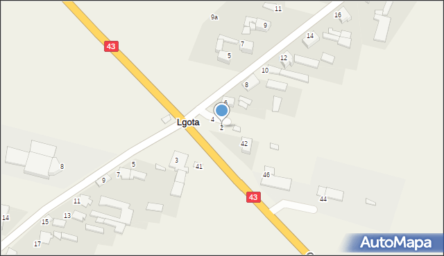 Lgota, Północna, 2, mapa Lgota