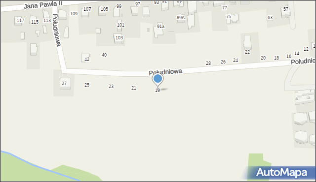 Libertów, Południowa, 19, mapa Libertów