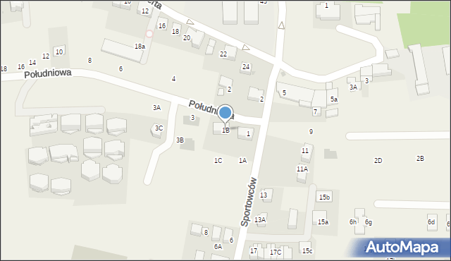 Libertów, Południowa, 1B, mapa Libertów