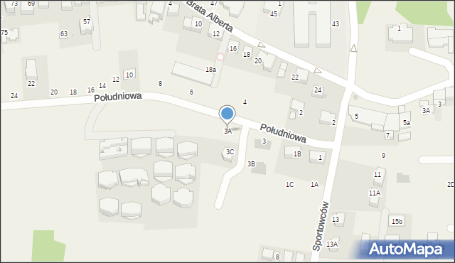 Libertów, Południowa, 3A, mapa Libertów