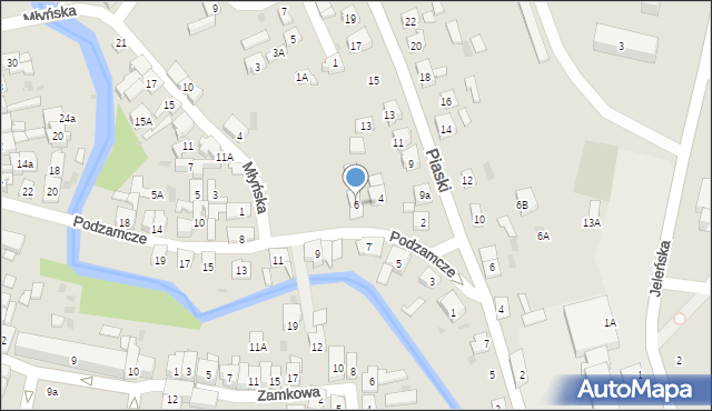 Lidzbark, Podzamcze, 6, mapa Lidzbark