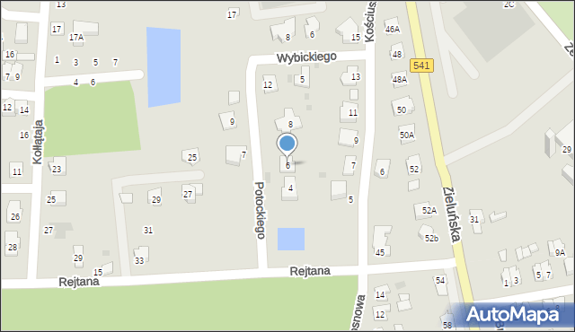 Lidzbark, Potockiego Ignacego, 6, mapa Lidzbark