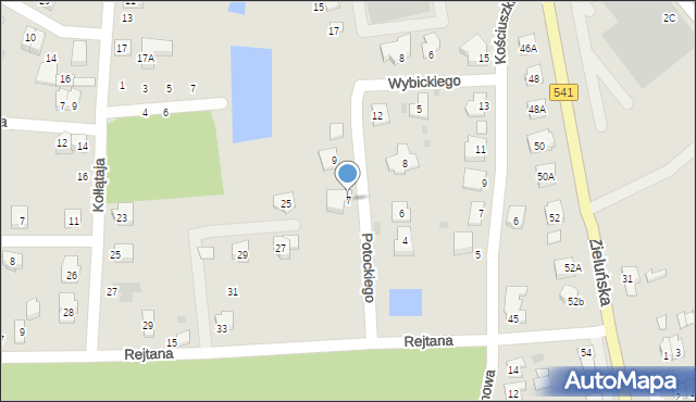 Lidzbark, Potockiego Ignacego, 7, mapa Lidzbark