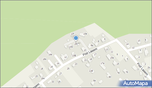 Ligota, Pod Lasem, 10c, mapa Ligota