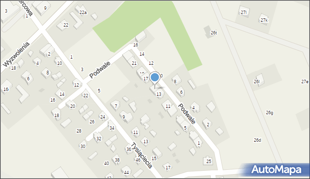 Liniewo, Podwale, 15, mapa Liniewo