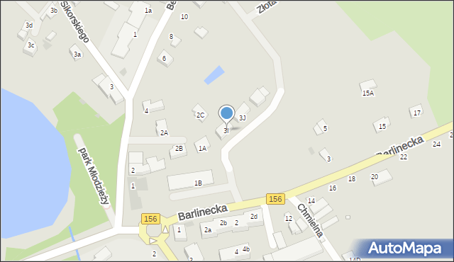 Lipiany, Pod Platanami, 3, mapa Lipiany