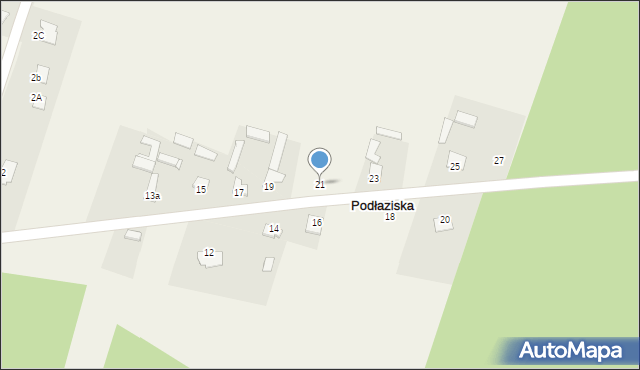 Lipie, Podłaziska, 21, mapa Lipie