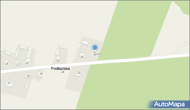 Lipie, Podłaziska, 27, mapa Lipie