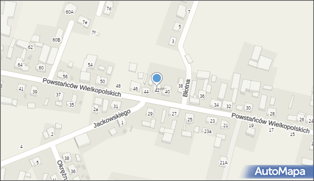 Lipno, Powstańców Wielkopolskich, 42, mapa Lipno