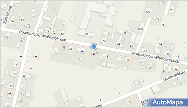 Lipno, Powstańców Wielkopolskich, 45, mapa Lipno