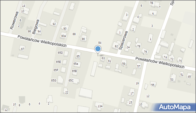 Lipno, Powstańców Wielkopolskich, 63a, mapa Lipno