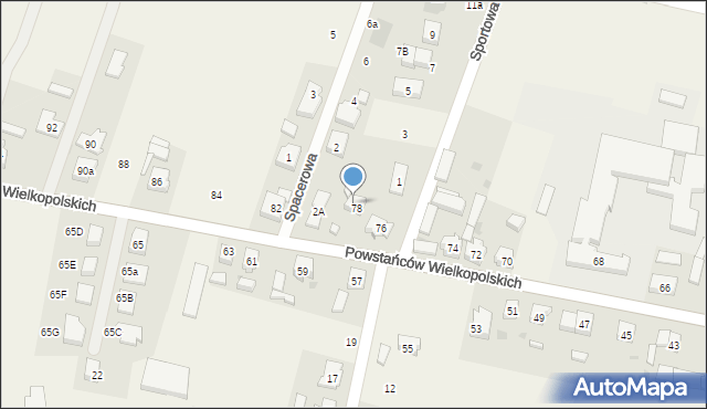 Lipno, Powstańców Wielkopolskich, 80, mapa Lipno