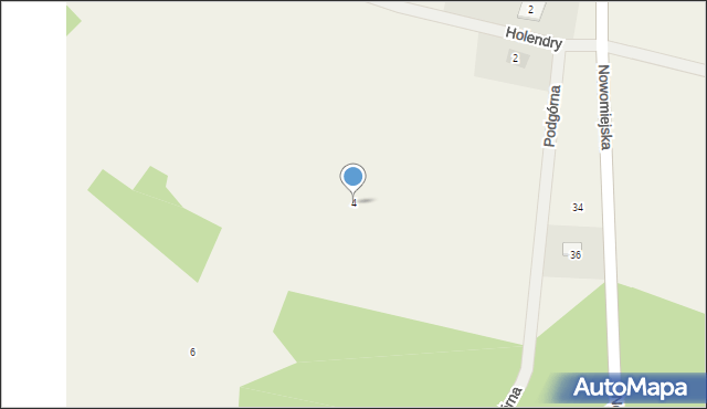 Lipowiec, Podgórna, 4, mapa Lipowiec