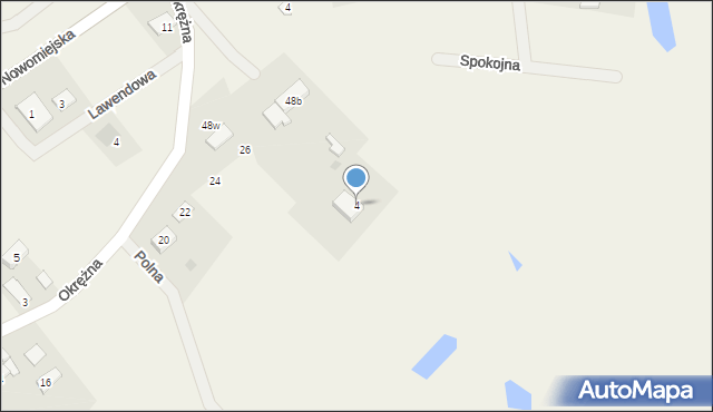 Lipowiec, Polna, 4, mapa Lipowiec