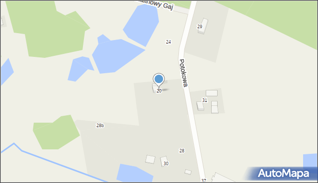 Lisewiec, Potokowa, 20, mapa Lisewiec