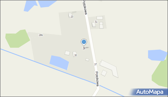 Lisewiec, Potokowa, 28, mapa Lisewiec