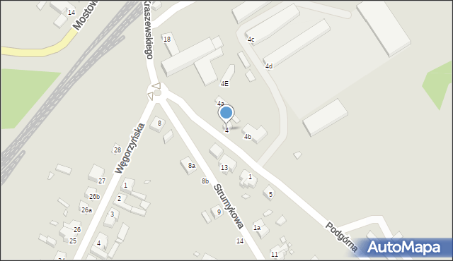 Łobez, Podgórna, 4, mapa Łobez