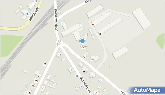 Łobez, Podgórna, 4a, mapa Łobez