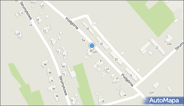 Łobez, Podgórna, 7, mapa Łobez