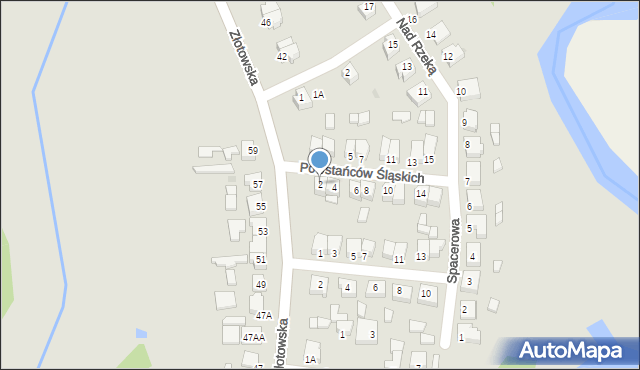 Łobżenica, Powstańców Śląskich, 2, mapa Łobżenica