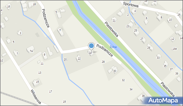 Łodygowice, Podzamcze, 26, mapa Łodygowice
