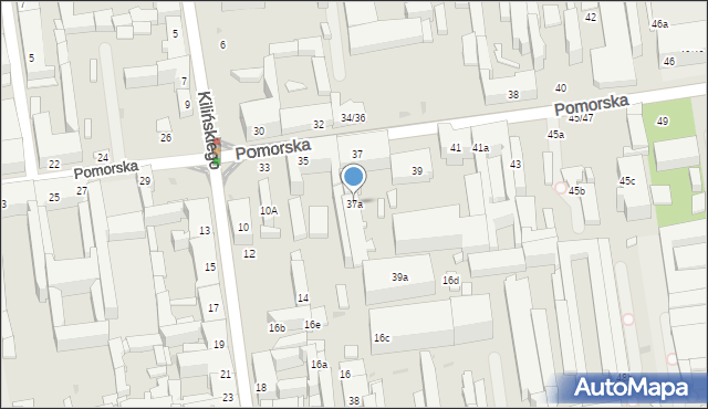 Łódź, Pomorska, 37a, mapa Łodzi