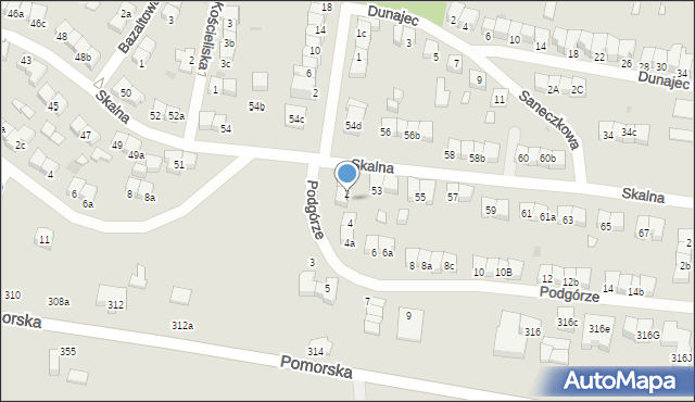 Łódź, Podgórze, 2a, mapa Łodzi