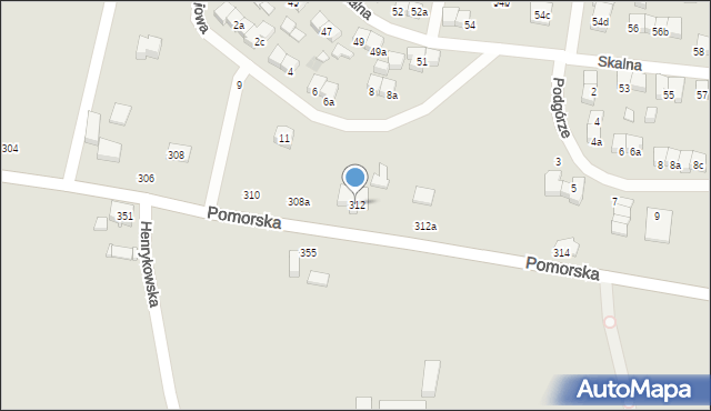 Łódź, Pomorska, 312, mapa Łodzi