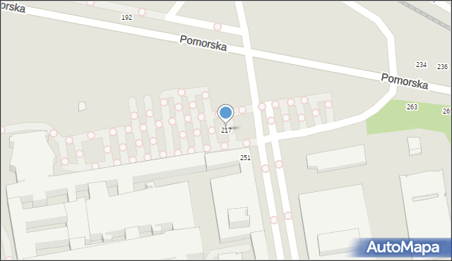 Łódź, Pomorska, 217, mapa Łodzi