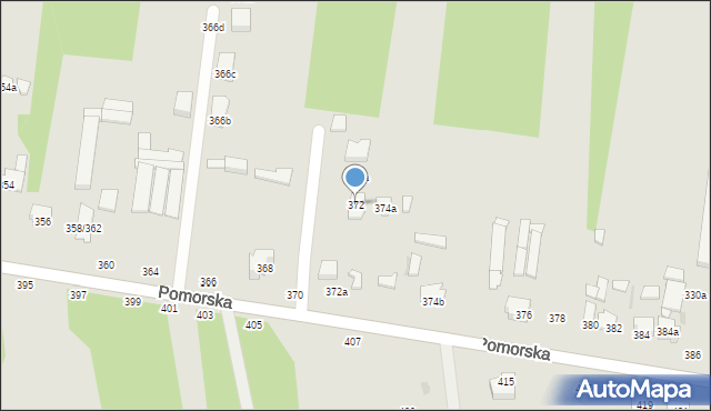 Łódź, Pomorska, 372, mapa Łodzi