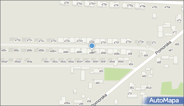 Łódź, Pomorska, 468f, mapa Łodzi